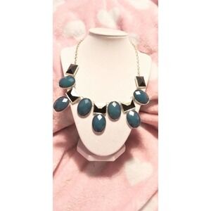 Emerald Black Stones Necklace Fashion Jewelry